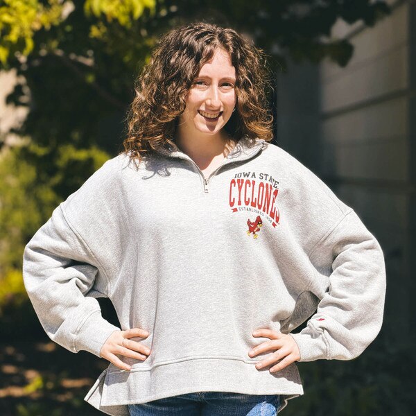 League Women's Iowa State And Walking Cy Gray Quarterzip